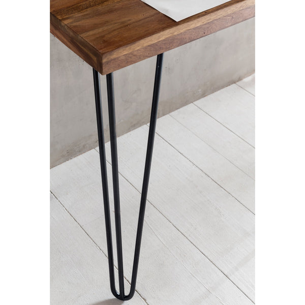 Solid Wood Sheesham Study Table/ Desk With Iron Legs