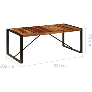 Solid Wood Sheesham Long Dining Table