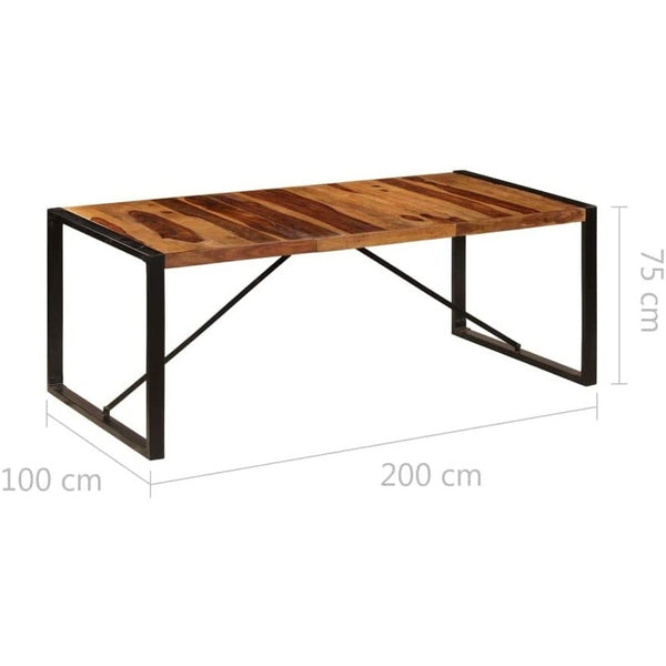 Solid Wood Sheesham Long Dining Table