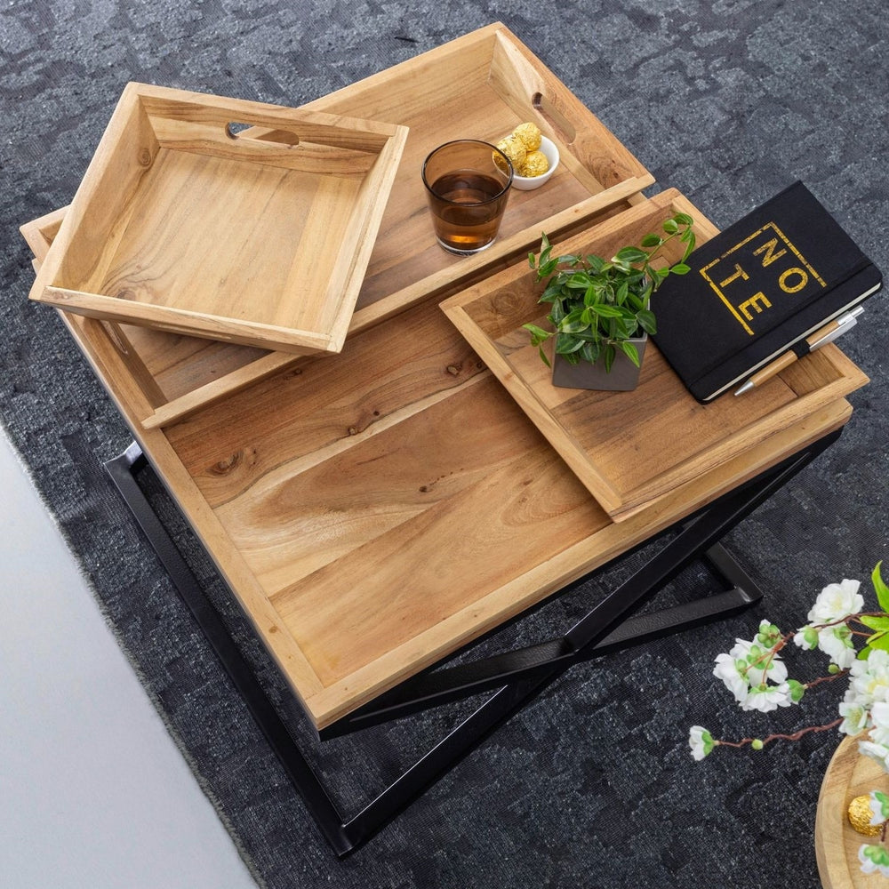 Freeman Solid Wood Side Table