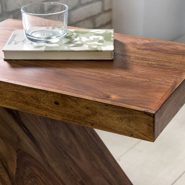Solid Wood Sheesham Z End Table
