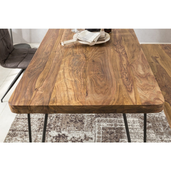 Solid Wood Sheesham Dining Table With Stable Legs