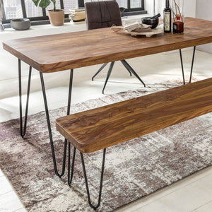 Solid Wood Sheesham Dining Table With Stable Legs
