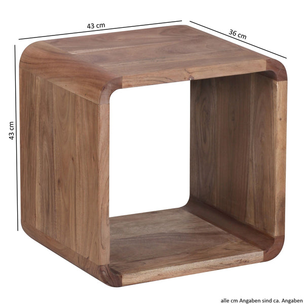 Solid Wood Landhous Set Of 2 Side Tables