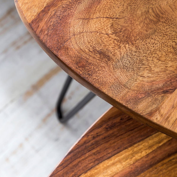 Minto Solid Wood Nested Tables - Set of 2
