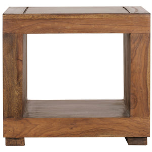 Geeta Side Table (Semi Gloss Finish, Honey Oak)