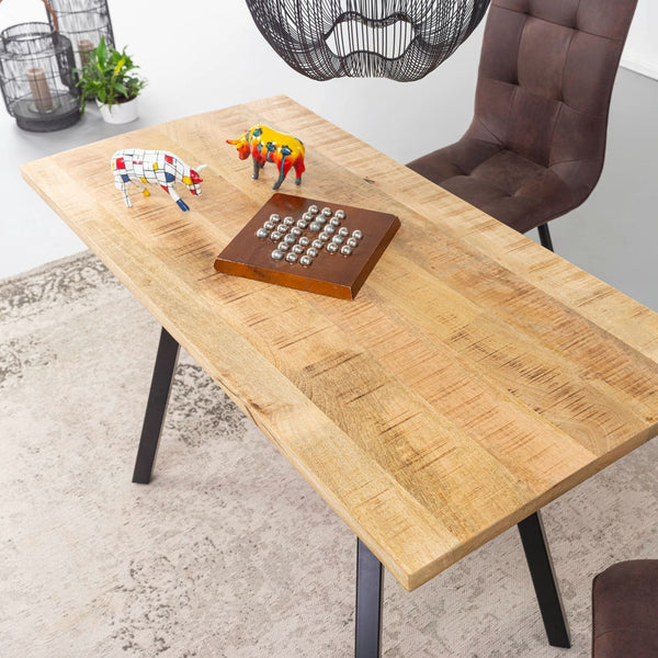 Solid Wood Dining Table With 3 cm Thick Top