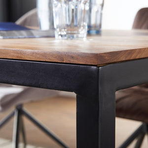 Hamish Solid Wood 6 Seater Dining Table In Honey Oak Finish