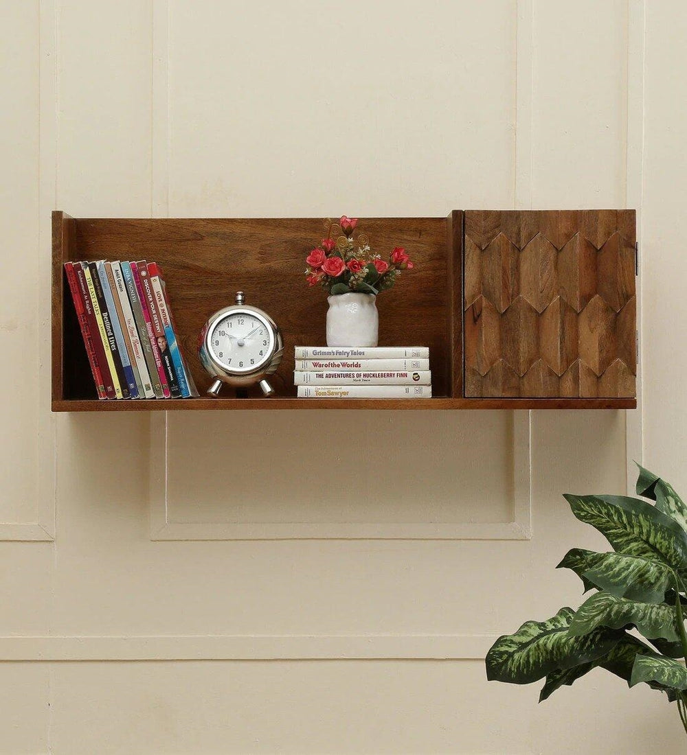 Wooden Pike Wall Shelf