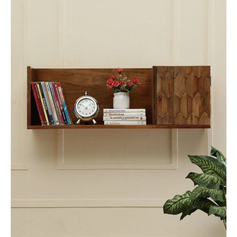 Wooden Pike Wall Shelf