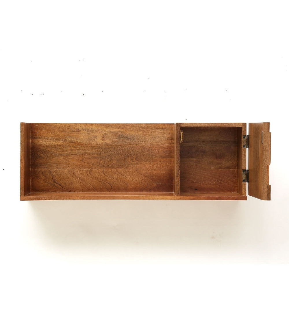 Wooden Pike Wall Shelf