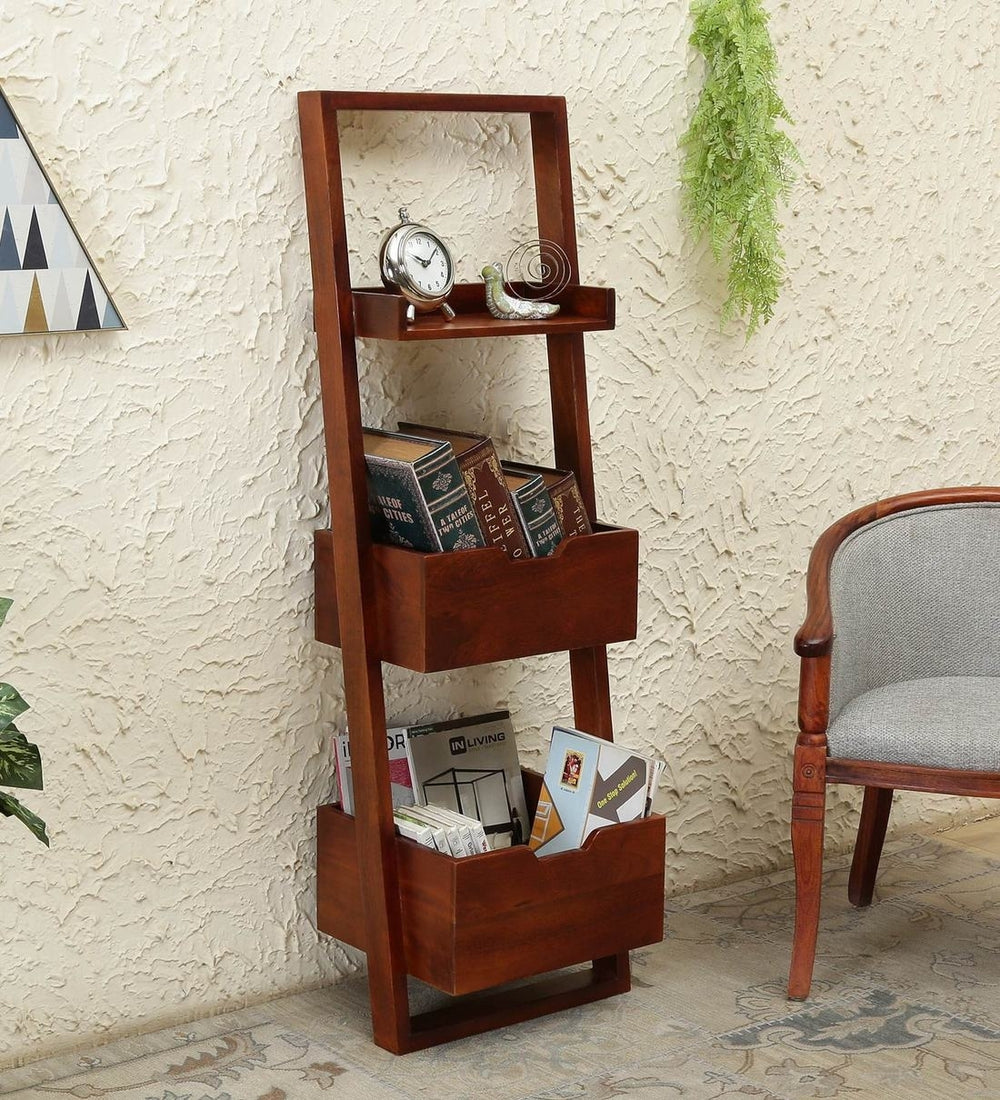 Solid Wood Magazine Holder