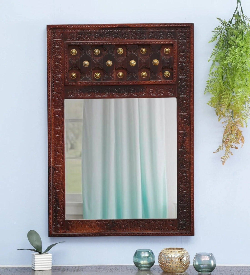 Sheesham Wood Bakhra Wall Mirror