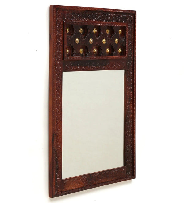 Sheesham Wood Bakhra Wall Mirror