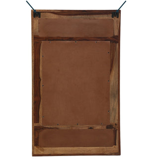Siramika Sheesham Wood Rectangle Wall Mirror