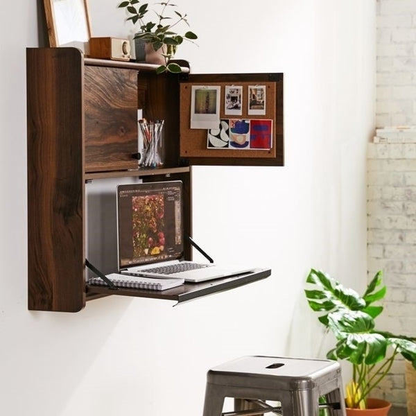Edison Rectangular Wall Cabinet Cum Study