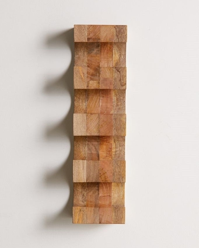 Mango Wood Wall Wine Rack