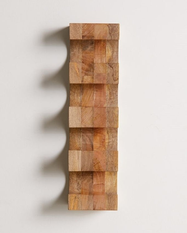 Mango Wood Wall Wine Rack