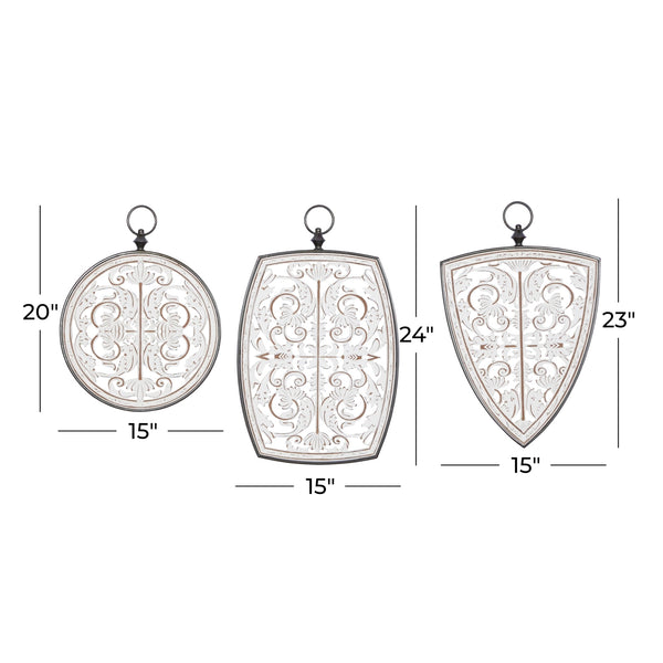 Wooden Set Of 3 Wall Art