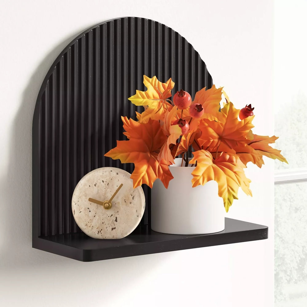Decorative Wall Shelf Dark Brown