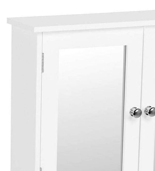 Mango Wood Wall Cabinet in White Colour