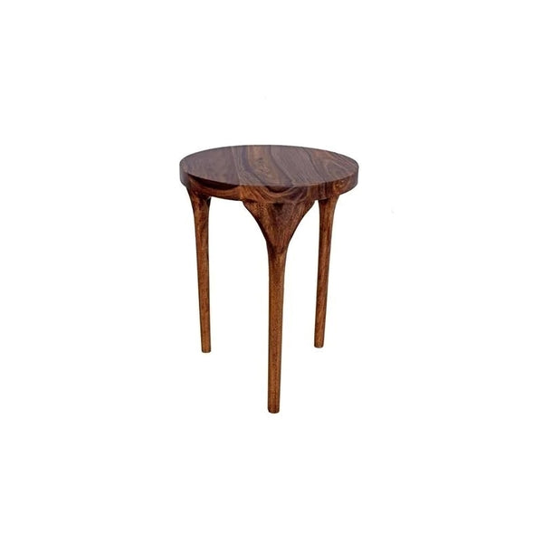 Hawthorne Collections Sheesham Accents Solid Wood End Table - Brown