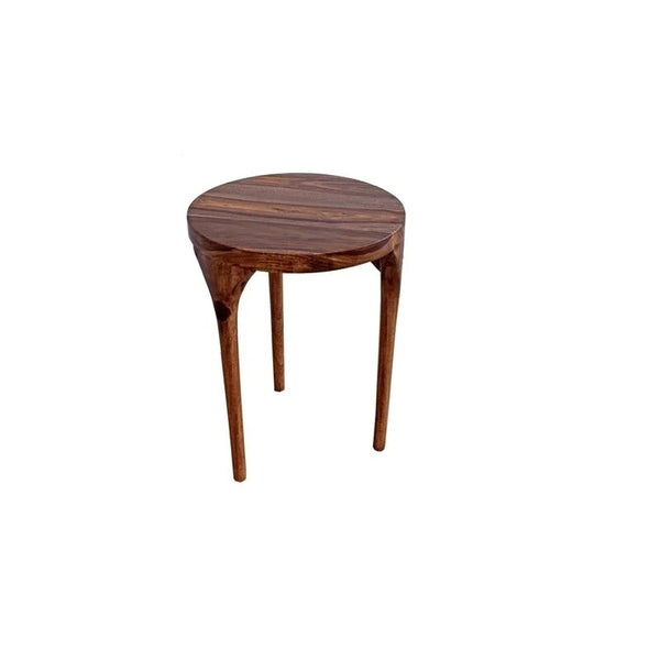 Hawthorne Collections Sheesham Accents Solid Wood End Table - Brown