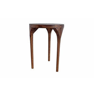 Hawthorne Collections Sheesham Accents Solid Wood End Table - Brown