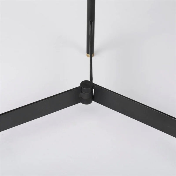 Marquisa 22.5L x 22.5W x 20.8H Brown Wood & Black Metal Base Nesting Side Tables