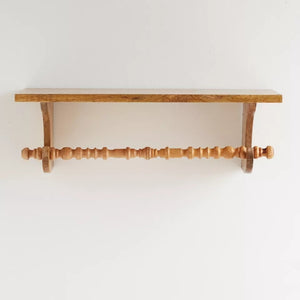 Wooden Shelf With Spindle Bar