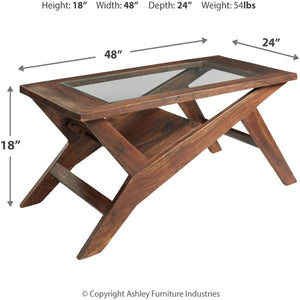 Solid wood sheesham Heura coffee table