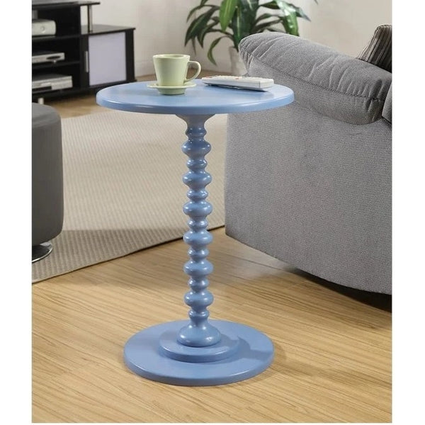 Pemberly Row Spindle Table in Blue Wood Finish