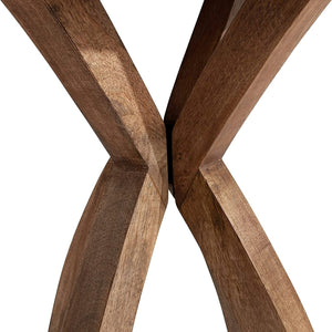 Round Wood Side Table, 20x20x25, Natural