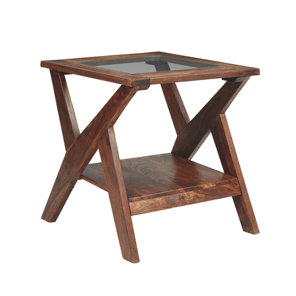 Etha Solid Wood Side Table In Provincial Teak Finish