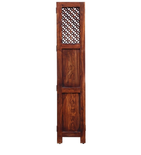 Florito Sheesham Wood Room Divider in Natural Finish
