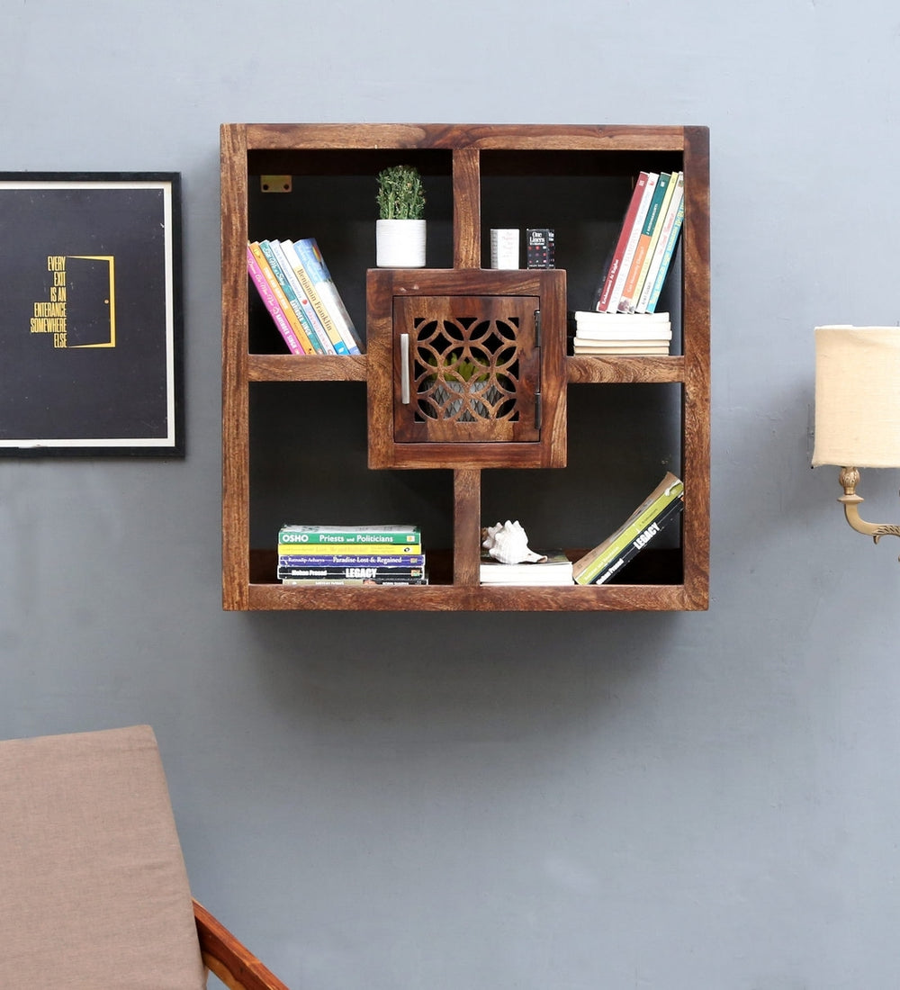 Orito Solid Wood Square Book Shelf