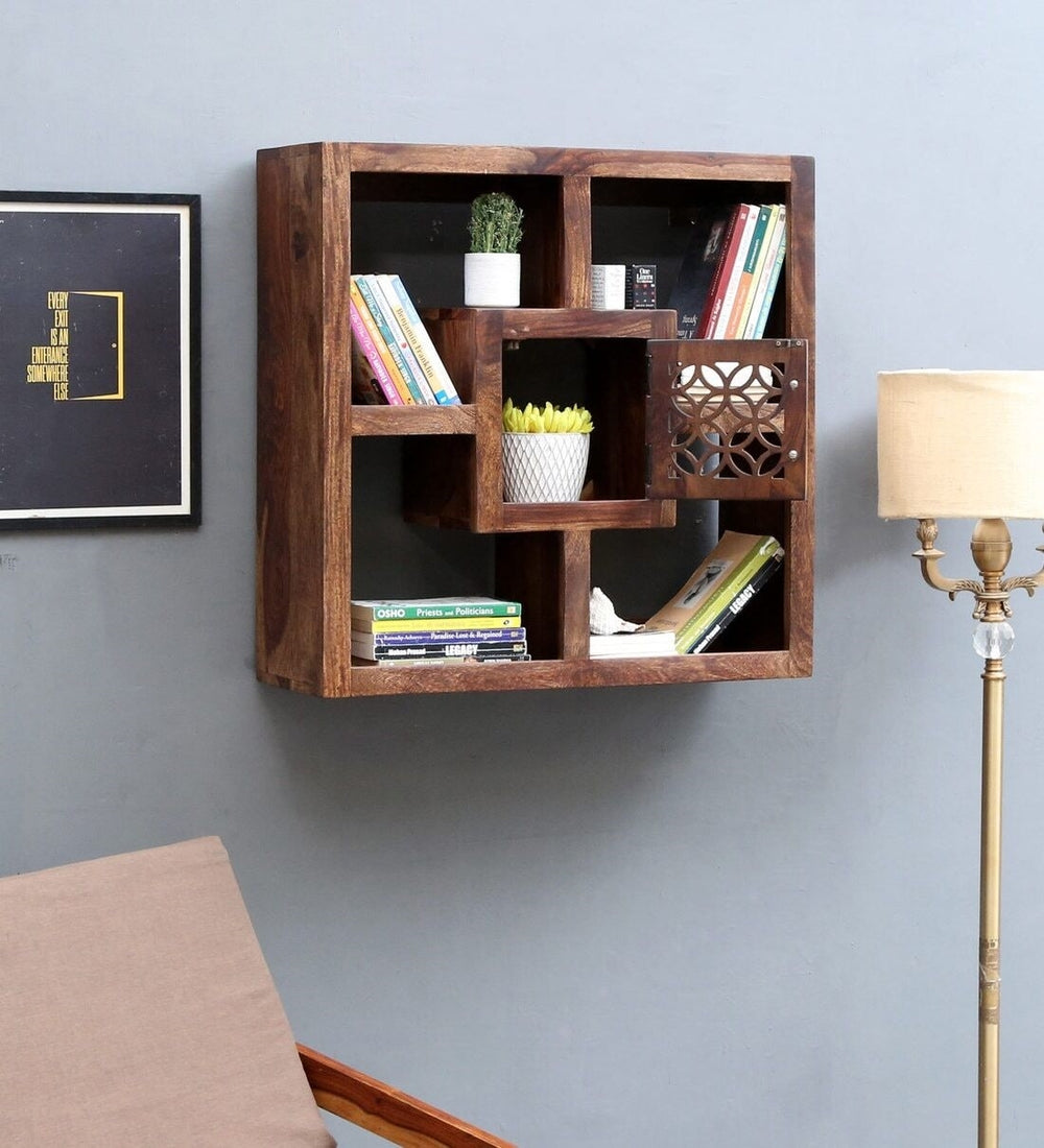 Orito Solid Wood Square Book Shelf