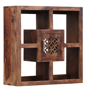 Orito Solid Wood Square Book Shelf