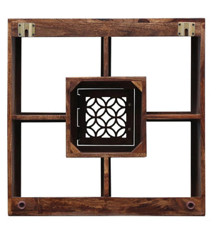 Orito Solid Wood Square Book Shelf