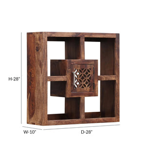 Orito Solid Wood Square Book Shelf