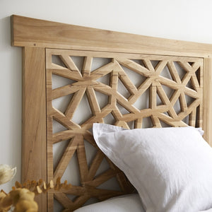 Tong - Solid teak bed headboard