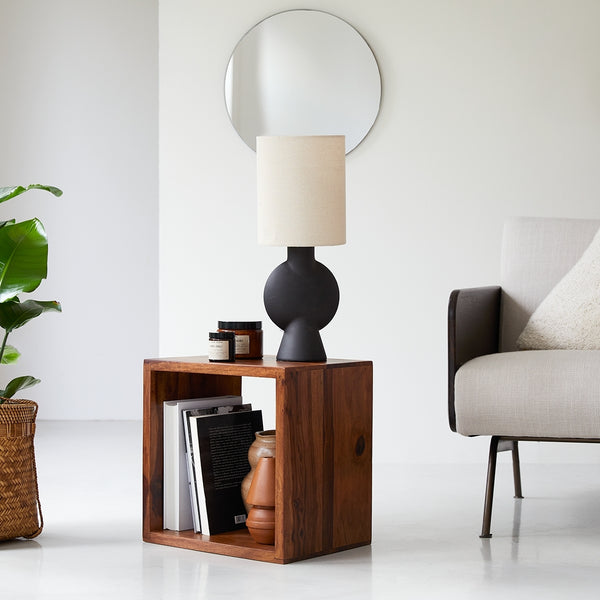 Guilford Solid Wood Side Table In Honey Finish