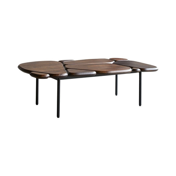 Coffee table in Mango wood and metal