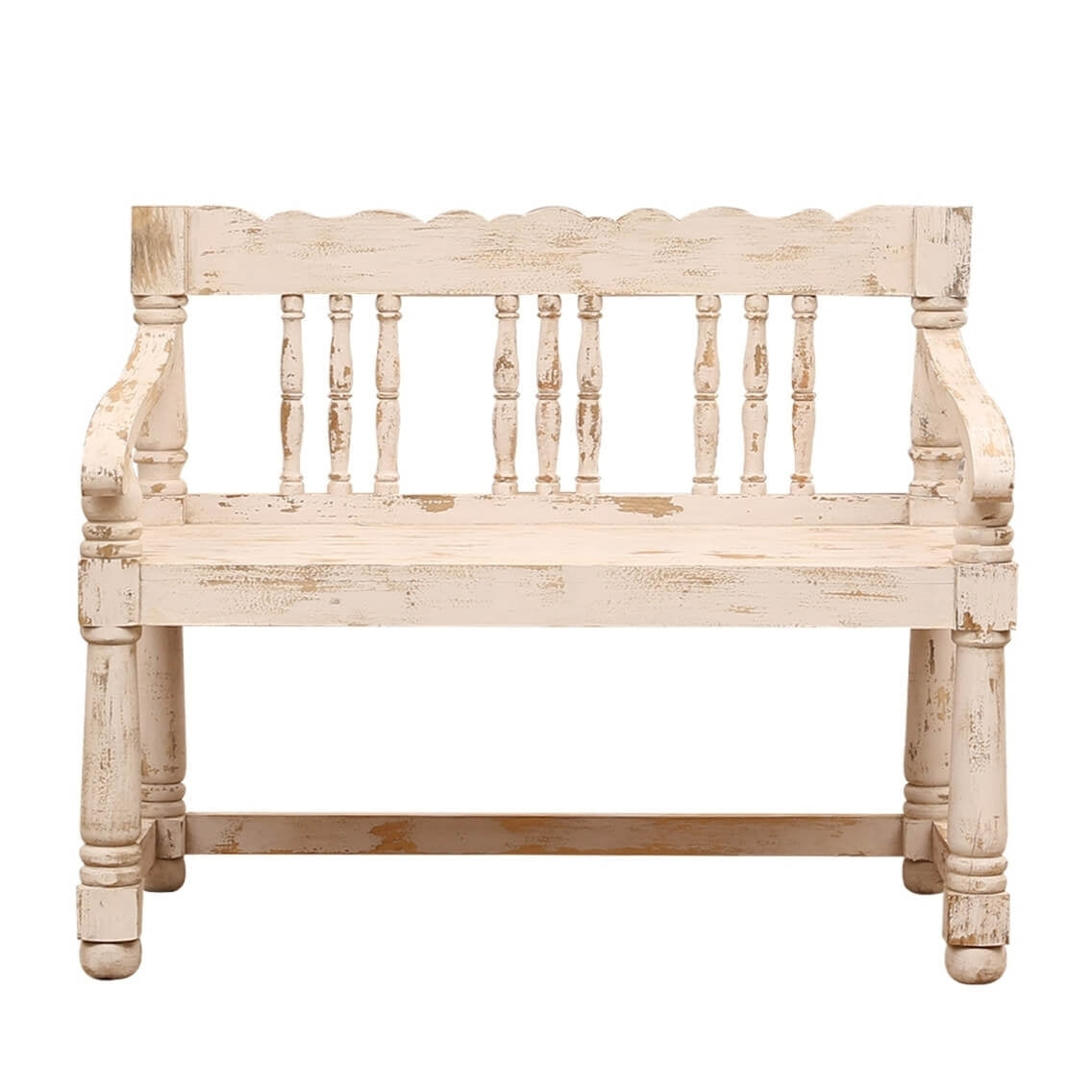 Solid Wood Traditional Bench
