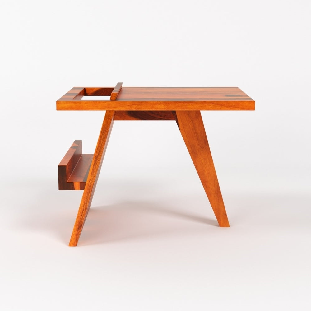 Rinika End Table In Honey Oak Finish