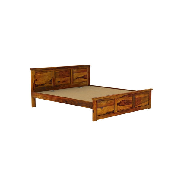 Stainfleld Solid Wood King Size Bed In Honey Oak Finish