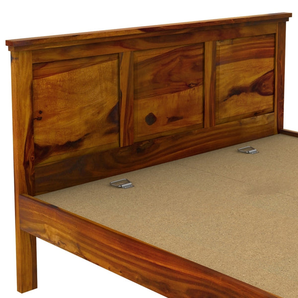 Stainfleld Solid Wood King Size Bed In Honey Oak Finish