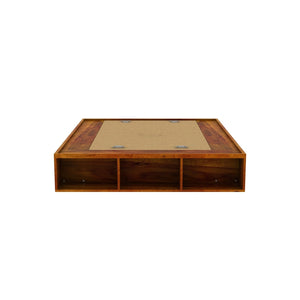 Unicorn Solid Wood King Size Drawer Storage Bed In Honey Oak Finish
