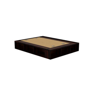 Unicorn Solid Wood King Size Drawer Storage Bed In Walnut Finish