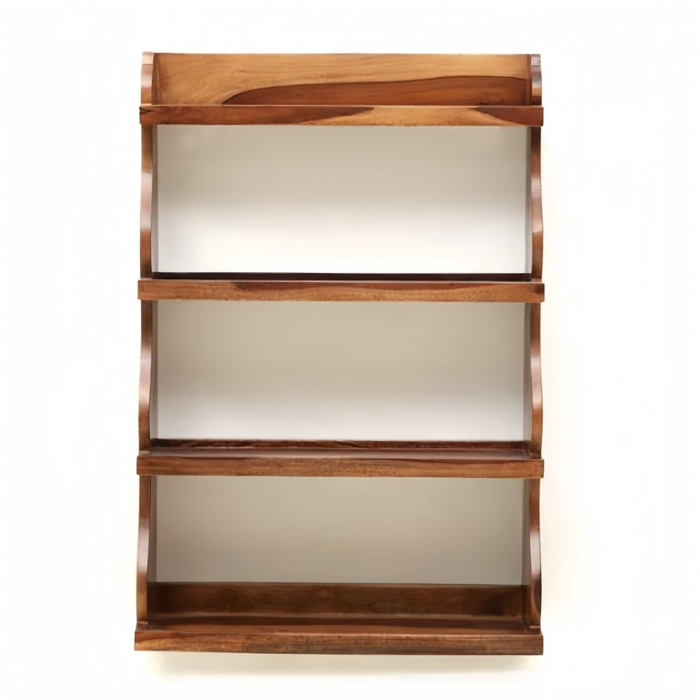 Brown Sheesham Wood Wall shelf